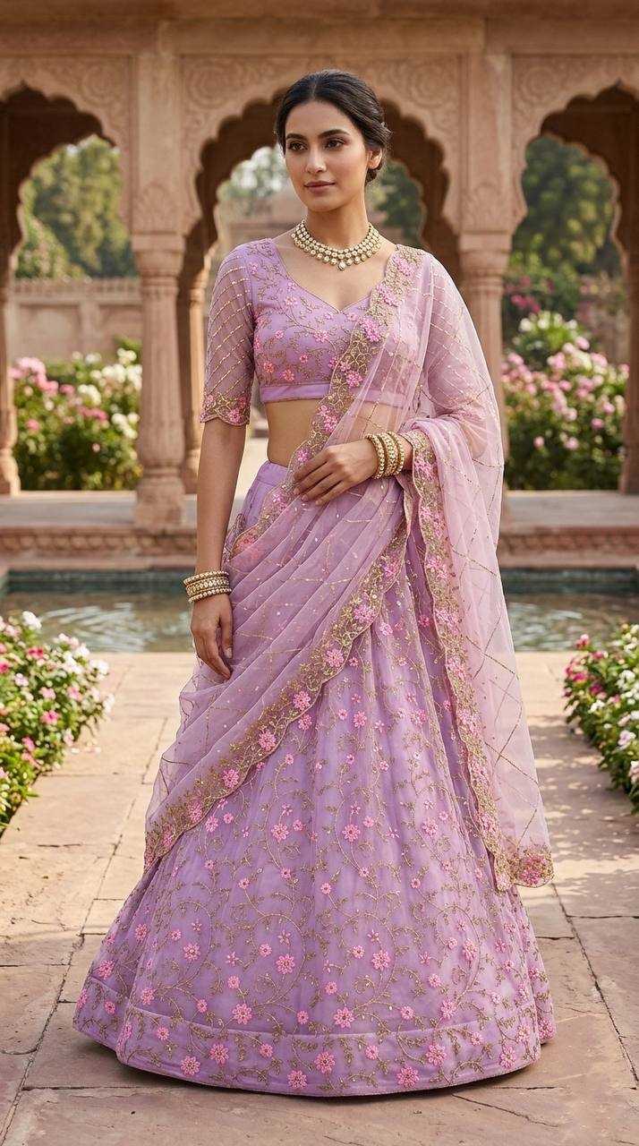 Naarira Butterfly Net Designer Lehenga