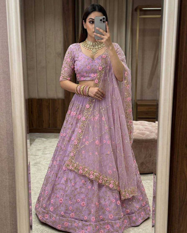 Naarira Butterfly Net Designer Lehenga - alternate view