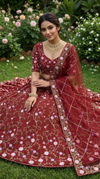 Naarira Soft Net Designer Lehenga