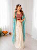 Naarira Crepe Silk Indo Western Dress
