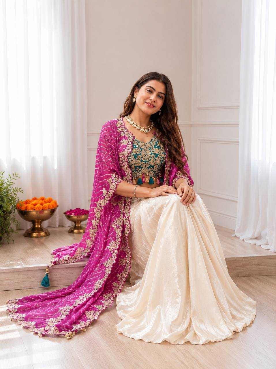Naarira Crepe Silk Indo Western Dress
