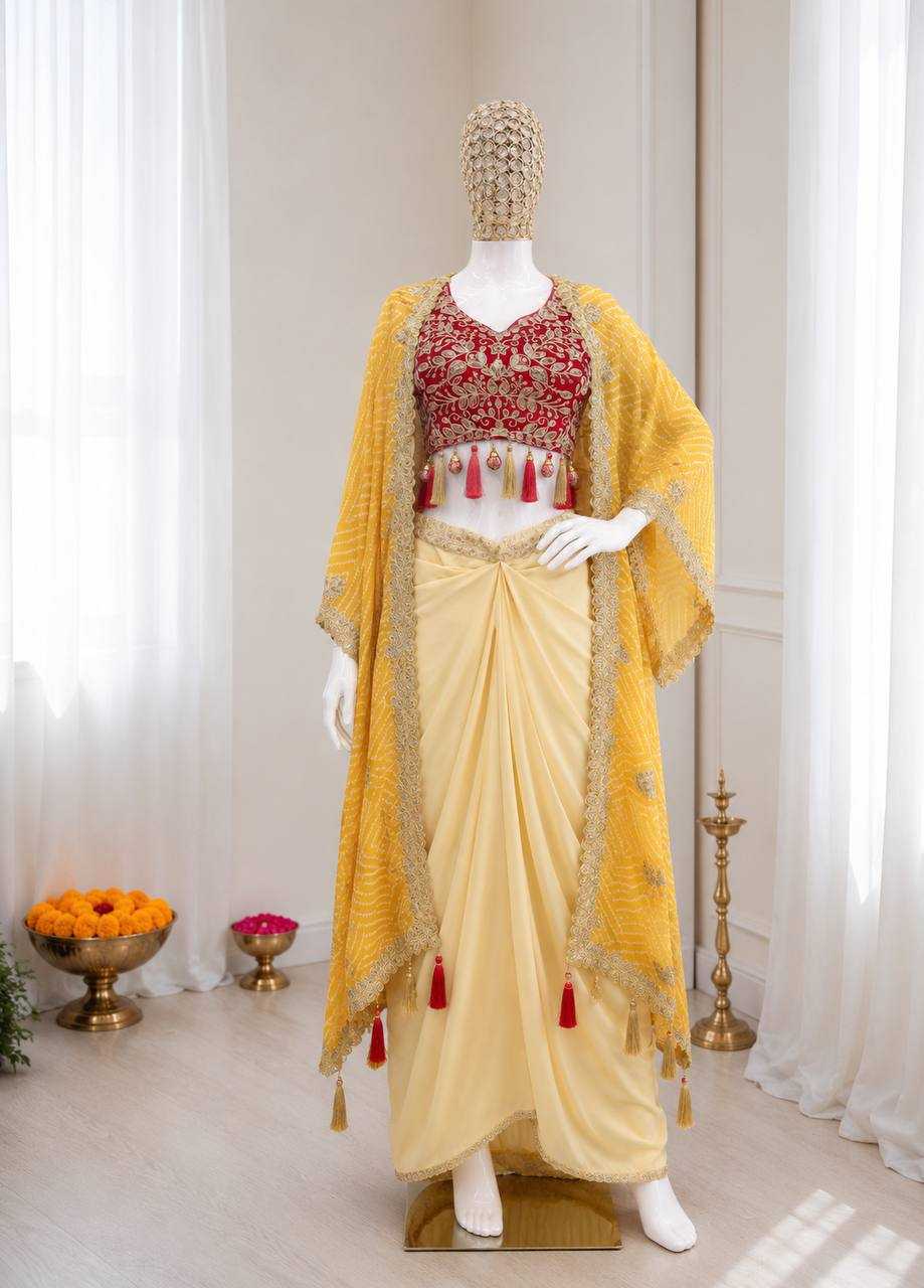 Naarira Crepe Silk Indo Western Dress