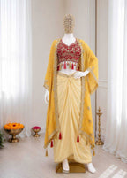 Naarira Crepe Silk Indo Western Dress