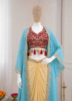 Naarira Crepe Silk Indo Western Dress