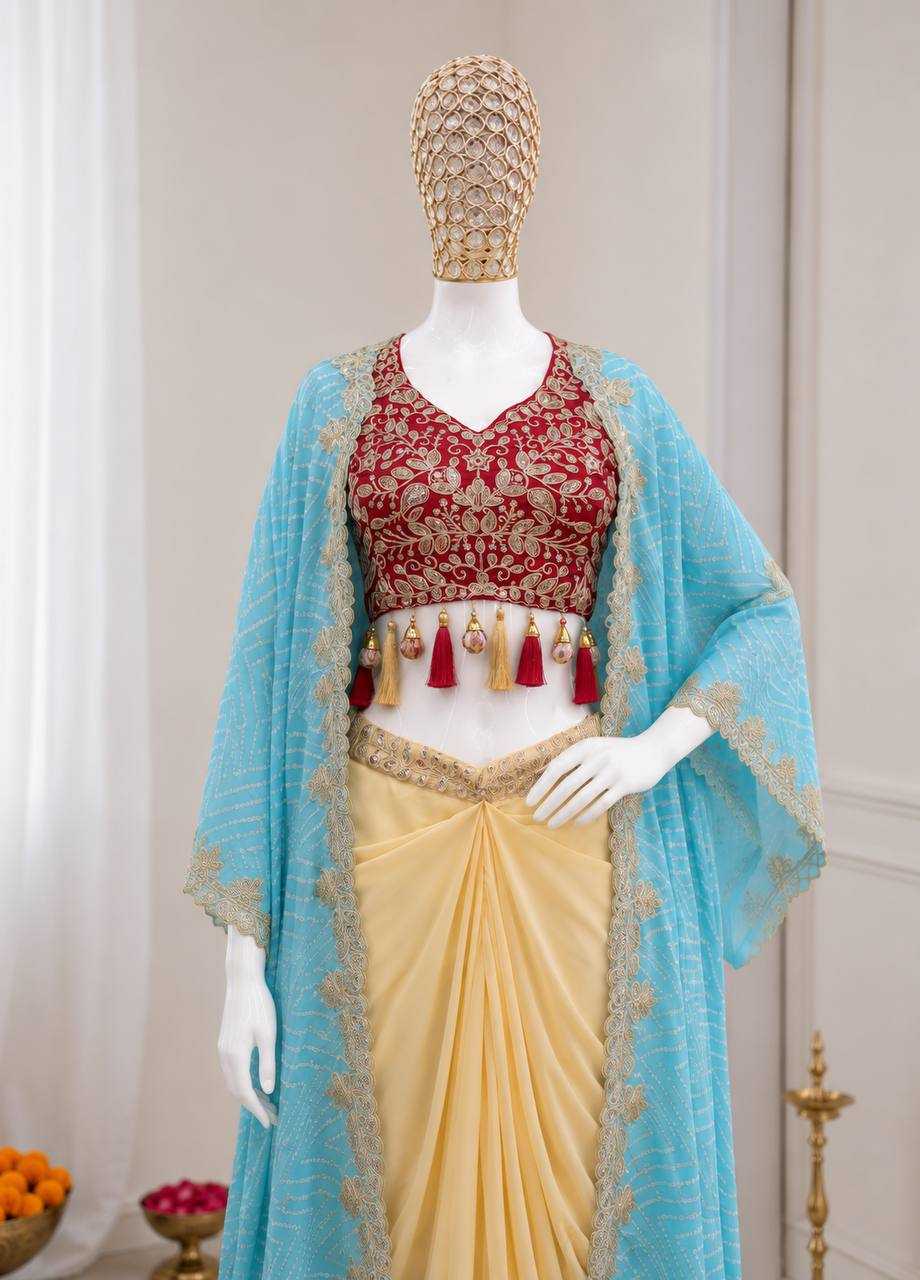 Naarira Crepe Silk Indo Western Dress