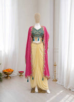 Naarira Crepe Silk Indo Western Dress
