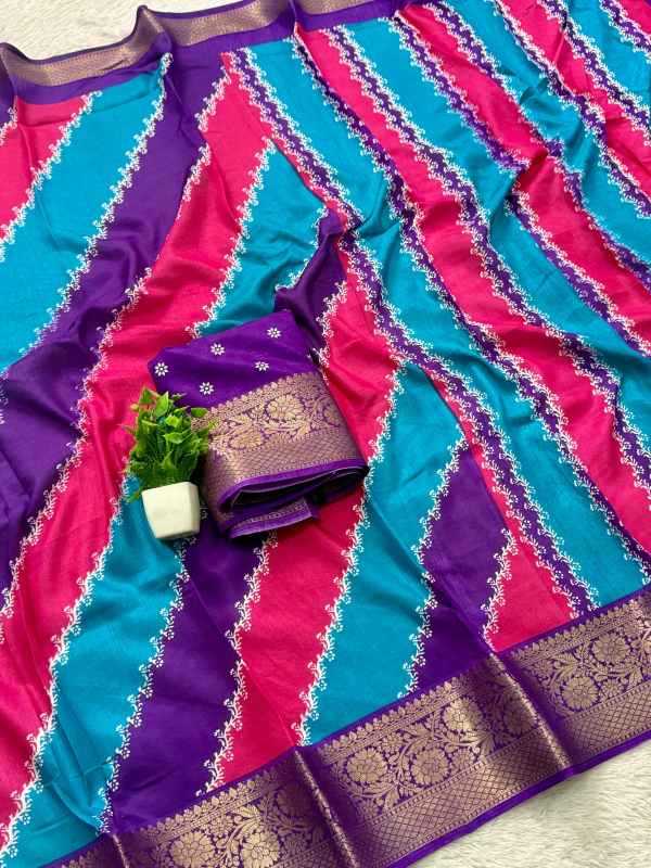 Naarira SAGUN Jacquard Printed Sarees