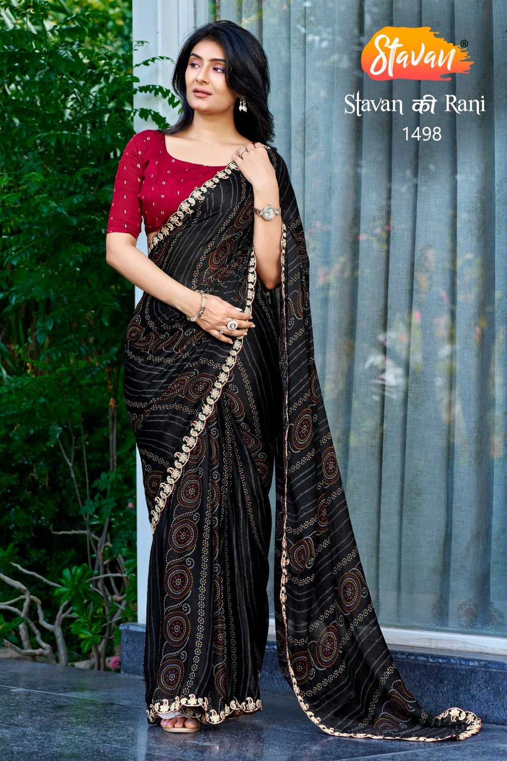 Naarira STAVAN KI RANI Chiffon Printed Saree