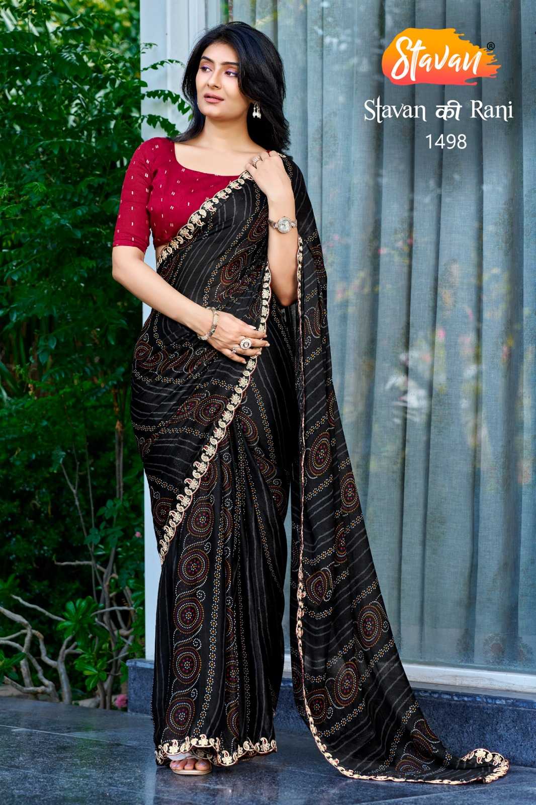 Naarira STAVAN KI RANI Chiffon Printed Saree