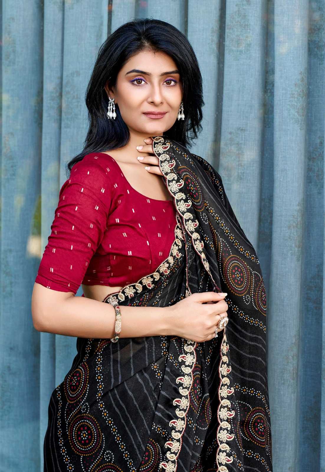 Naarira STAVAN KI RANI Chiffon Printed Saree