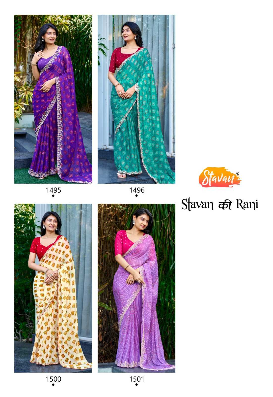 Naarira STAVAN KI RANI Chiffon Printed Saree