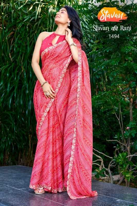 Naarira STAVAN KI RANI Chiffon Printed Saree