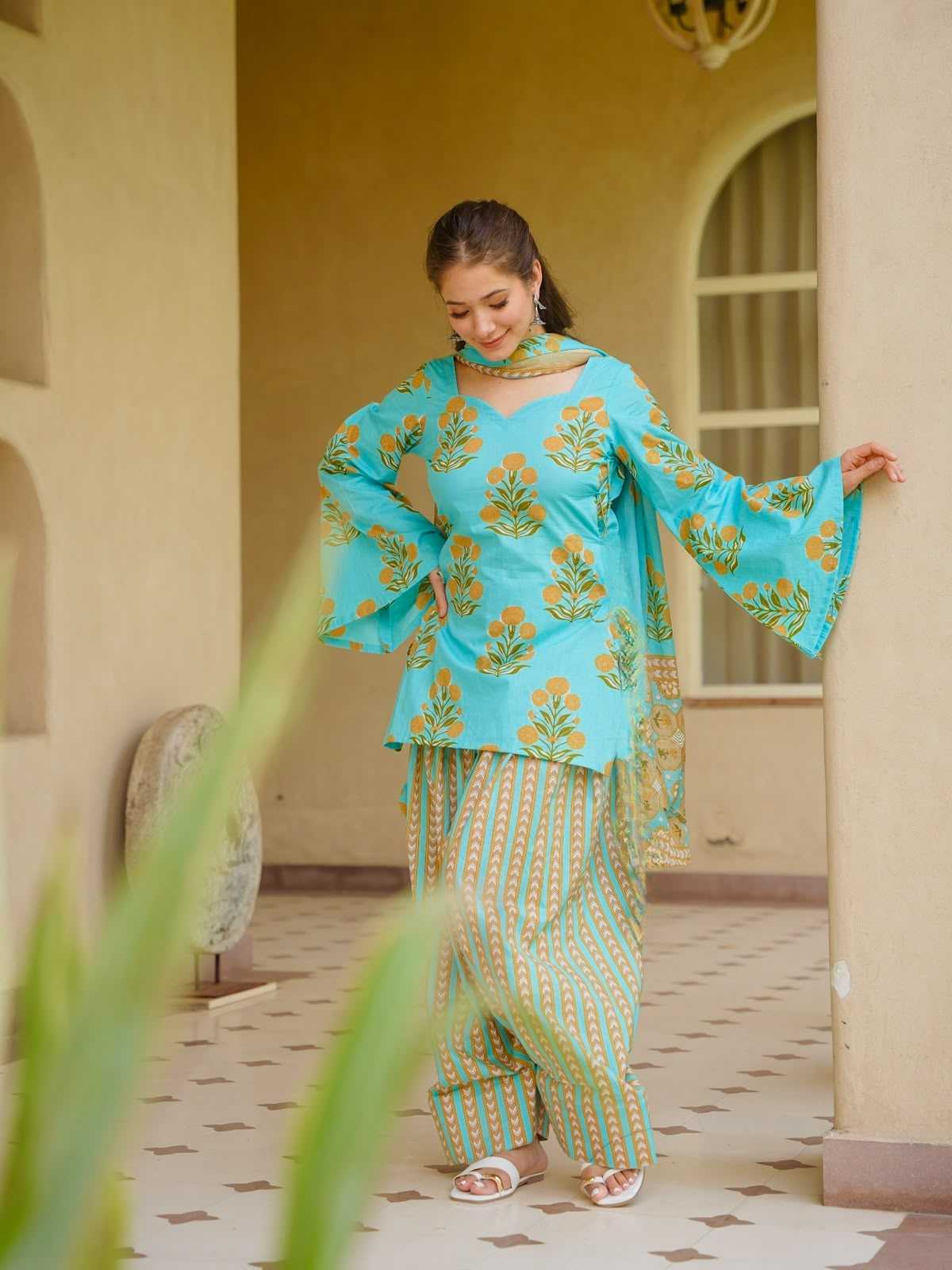 Naarira Cotton Cambric Printed Suits