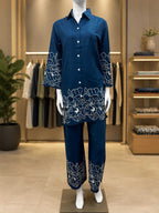 Naarira Heavy Rayon Embroidered Co-ord Set