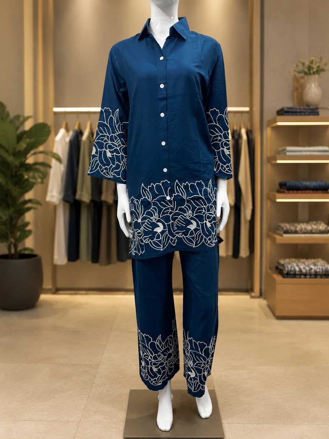 Naarira Heavy Rayon Embroidered Co-ord Set