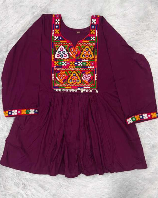 Naarira Gamthi Heavy Rayon Party Wear Kurtis - alternate view