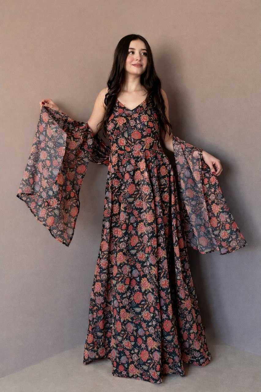 Naarira KR 110 Organza Printed Gown