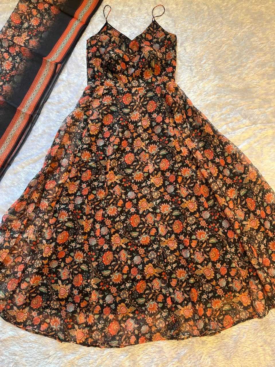 Naarira KR 110 Organza Printed Gown