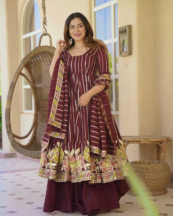 Naarira Faux Georgette Sharara Salwar Suits