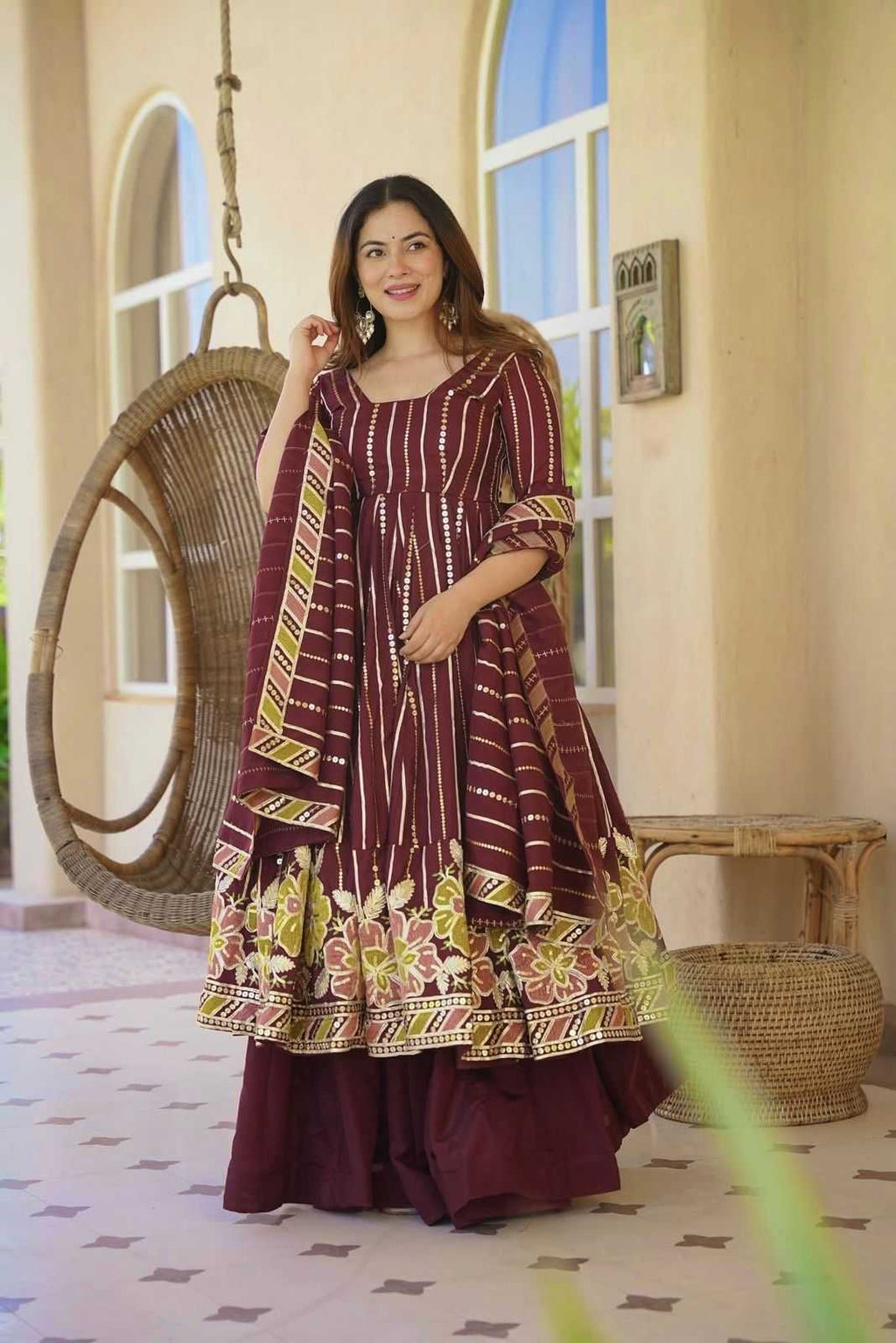 Naarira Faux Georgette Sharara Salwar Suits