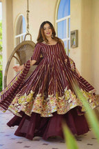 Naarira Faux Georgette Sharara Salwar Suits