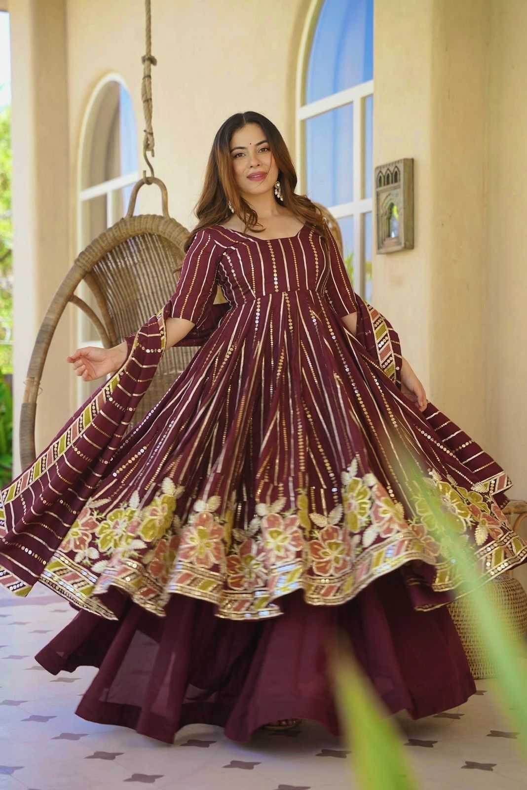 Naarira Faux Georgette Sharara Salwar Suits