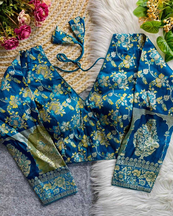 Naarira Soft Silk Silk Blouse - alternate view