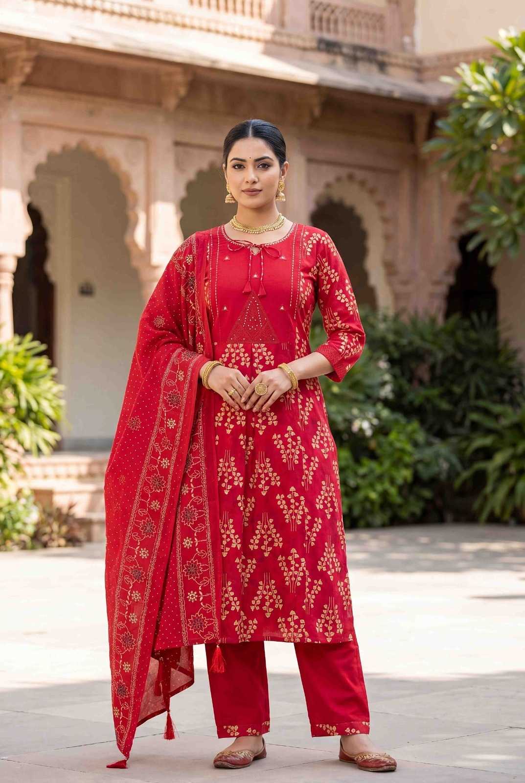 Naarira Pure Cotton Embroidered Suits