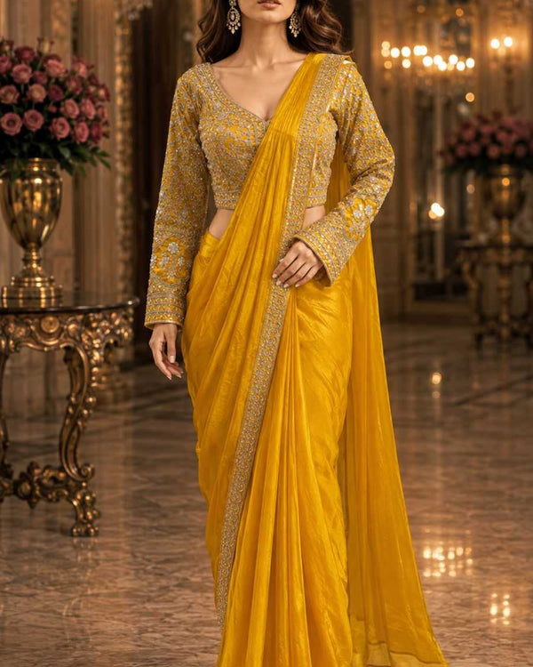 Naarira Premium FENDY Ready-to-Wear Saree - alternate view