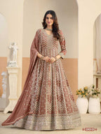 Naarira Faux Georgette Georgette Gown