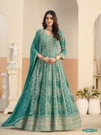 Naarira Faux Georgette Georgette Gown