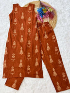 Naarira Cotton earing Print Kurti