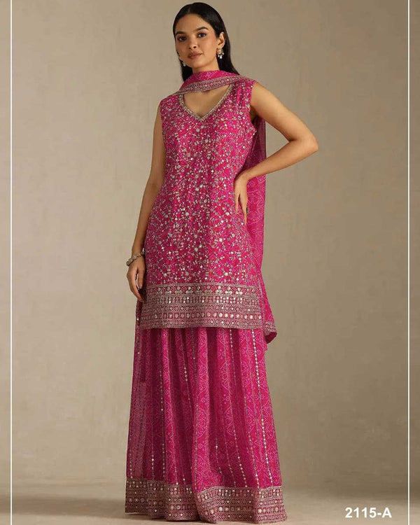 Naarira Faux Georgette Unstitched Wedding Suits