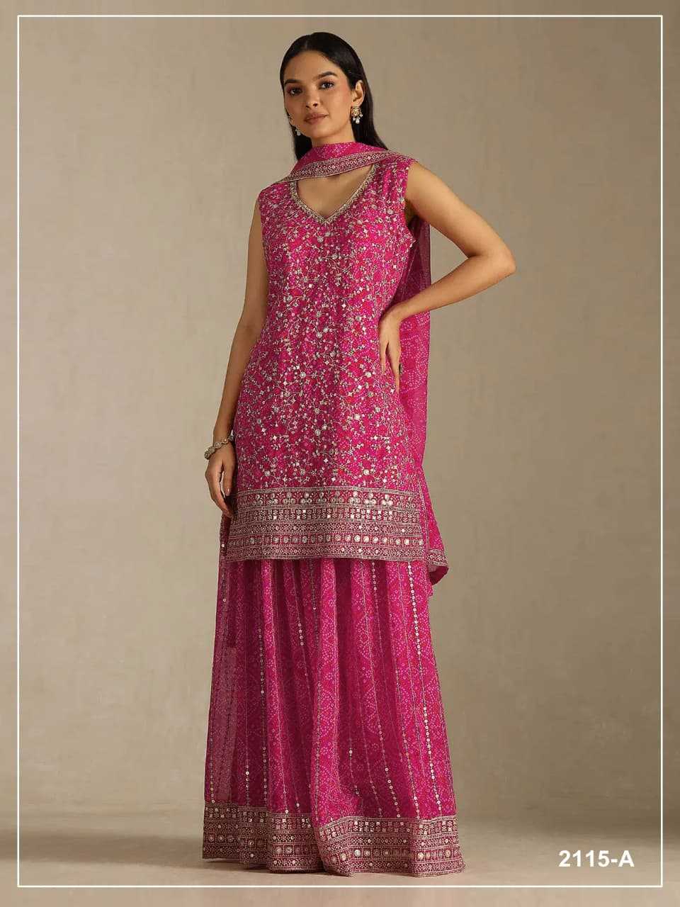 Naarira Faux Georgette Unstitched Wedding Suits