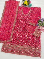 Naarira Faux Georgette Unstitched Wedding Suits