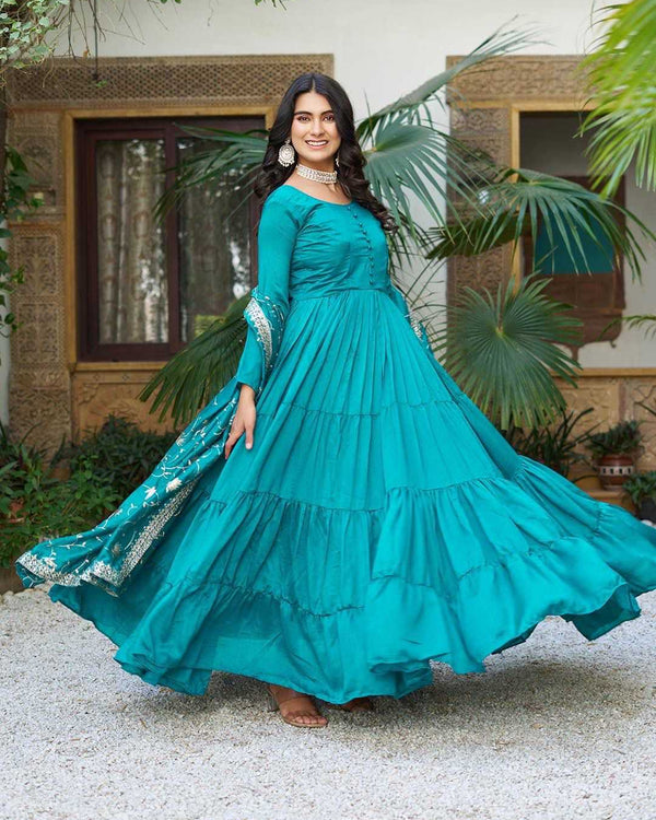 Naarira Vichitra Silk Party Gowns - alternate view