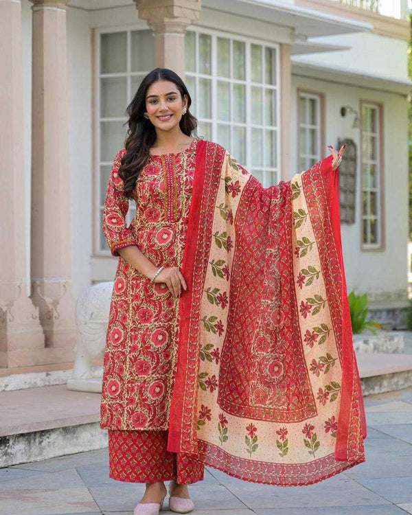 Naarira Cotton Jaipuri Kurti
