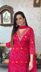 Naarira V Neck Jaipuri Cotton Kurti