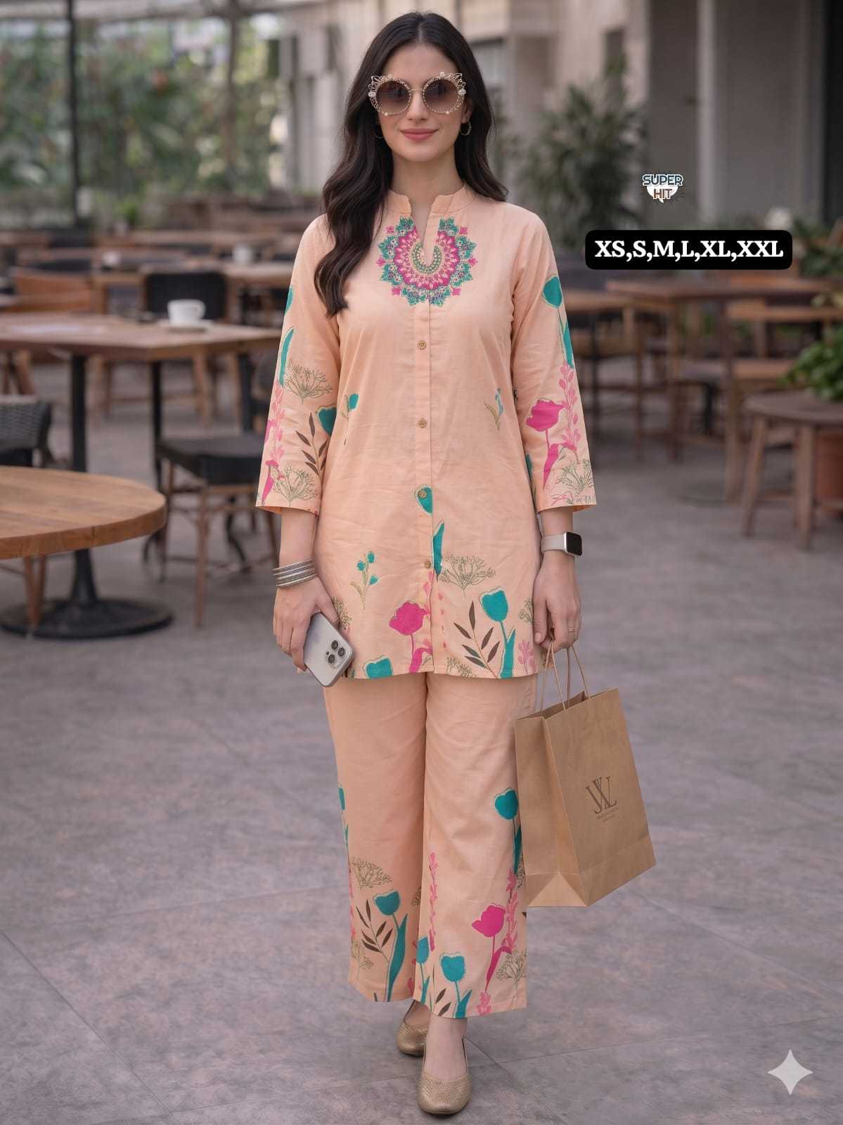 Naarira Anvitha Heavy Rayon Slub Printed Co-ord Set