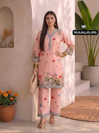 Naarira Anvitha Heavy Rayon Slub Printed Co-ord Set