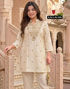 Naarira Aranyika Premium Silk Crepe Co-ord Set