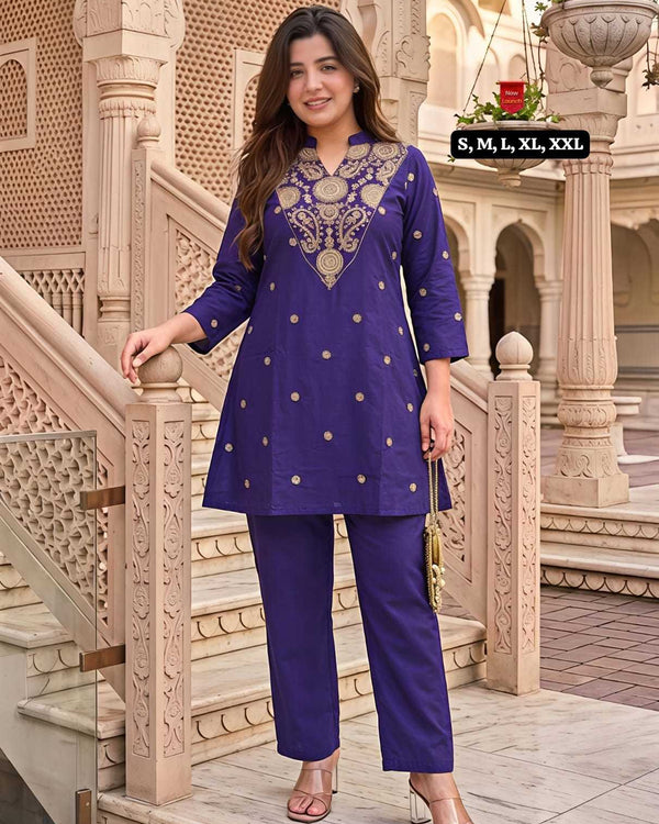 Naarira Aranyika Premium Silk Crepe Co-ord Set - alternate view