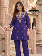 Naarira Aranyika Premium Silk Crepe Co-ord Set