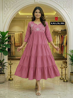 Naarira KESH536 Oviya Cotton Embroidery Gowns