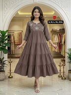 Naarira KESH536 Oviya Cotton Embroidery Gowns