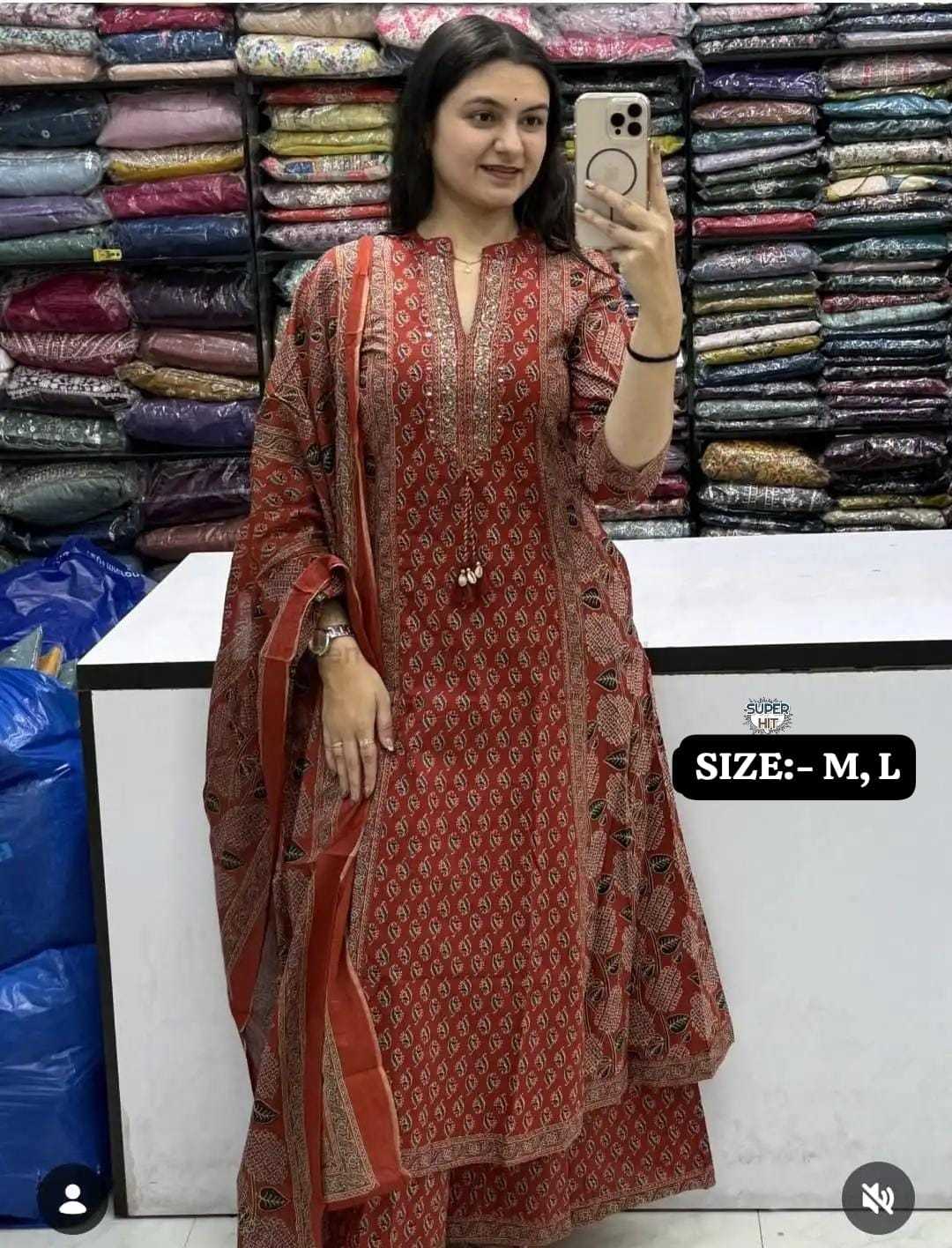 Naarira KESH536 Pranshi Cotton Embroidery Suits