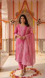Naarira Pure Cotton Jacquard Suit