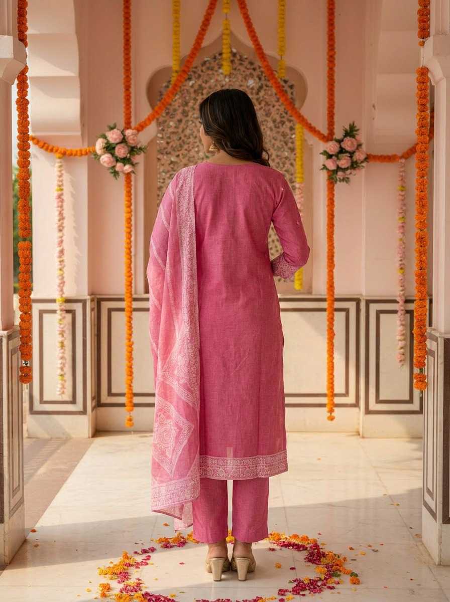 Naarira Pure Cotton Jacquard Suit