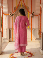 Naarira Pure Cotton Jacquard Suit