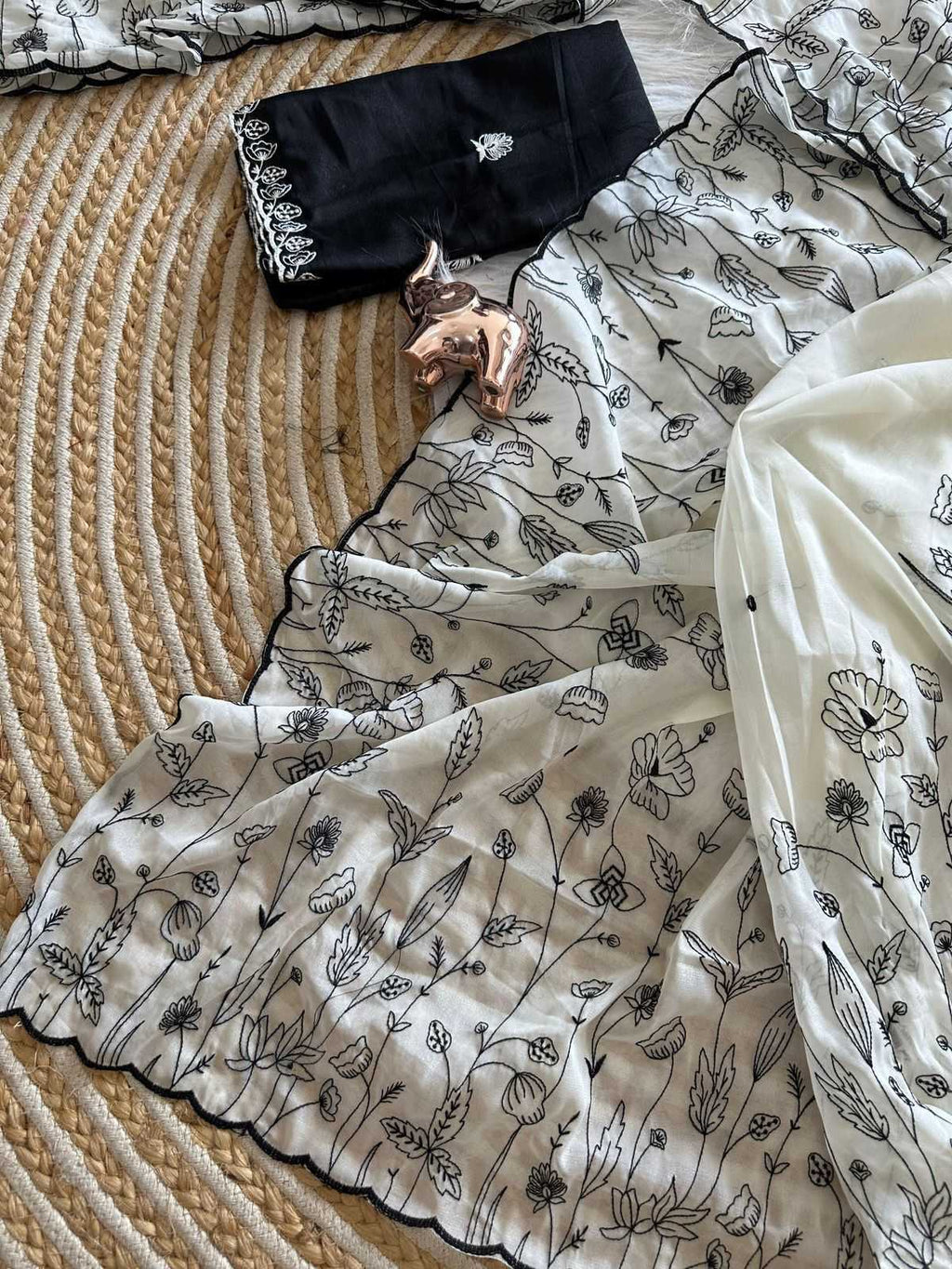 Naarira Kayera Georgette Designer Sarees